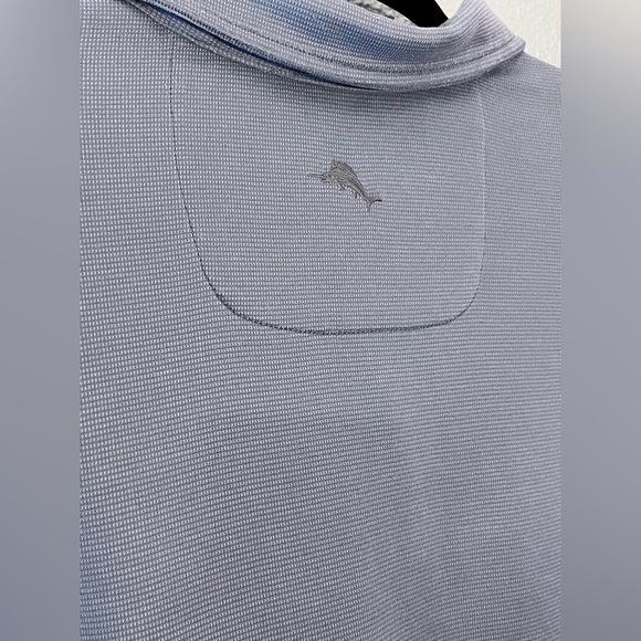 Tommy Bahama Polo Mens XL TG Gray Golf Stretch Short Sleeve Casual Shirt - Picture 8 of 9